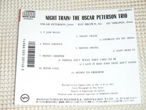 初期廃盤 Oscar Peterson Trio オスカー ピーターソン Night Train / Verve / Ray Brown Ed Thigpen 参加 ピアノ トリオ 名作 J33J 25003_画像3