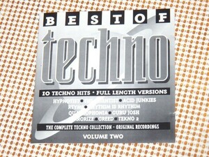 廃盤 Best Of Techno Volume Two / Rhythim Is Rhythim ( Derrick May ) Acid Junkies Guru Josh Quadrophonia ( Lucien Foort ) 等収録