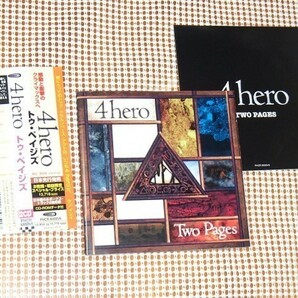 2CD 廃盤 4hero フォーヒーロー Two Pages / Talkin' Loud / Dego ( Tek 9 )在籍 / Leon Mar Chris Bowden 等参加/ 電子JAZZ ドラムン 名作