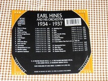 廃盤 仏 CLASSICS Earl Hines 1934-1937 アール ハインズ BUDD JOHNSON WALTER FULLER IDA JAMES OMER SIMEON TRUMMY YOUNG QUINN WILSON_画像3