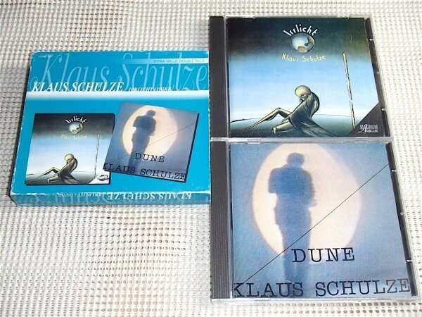 廃盤 UK盤 2CD Klaus Schulze クラウス シュルツェ Irrlicht + Dune /元 Tangerine Dream クラウトロック 独 電子音楽 巨匠 傑作 セット