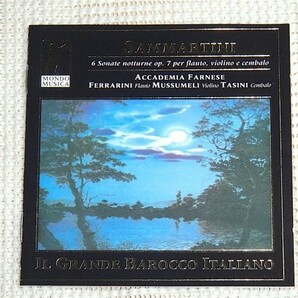 廃盤 Accademia Farnese SAMMARTINI 6 SONATE NOTTURNE OP7/ MONDO MUSICA / Claudio Ferrarini Francesco Tasini サンマルティーニ ソナタ