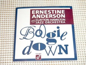 廃盤 Ernestine Anderson アーネスティン アンダーソン Boogie Down/ Concord Jazz/Snooky Young John Clayton Jeff Hamilton Larry Fuller