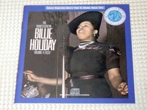 廃盤 The Quintessential Billie Holiday Volume 4 (1937) ビリー ホリデイ /JAZZ VOCAL 最高峰 Teddy Wilson Johnny Hodges John Kirby 等