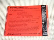 廃盤 Richard Teitelbaum リチャード タイテルバウム Concerto Grosso / hat ART / Anthony Braxton George Lewis 参加/ 現代音楽 実験音楽_画像3