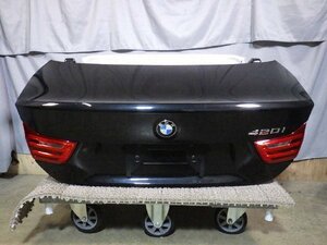 H28年 BMW 420i Mスポーツ F32 4シリーズ DBA-4N20 トランクリッド 41007381193 黒 475 [ZNo:04010112]