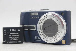 【返品保証】 パナソニック Panasonic Lumix DMC-TZ3 ブルー 28mm Wide 10x バッテリー付き コンパクトデジタルカメラ C4934