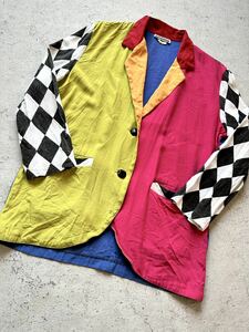 80s USA製 CONTEMPO CASUALS CRAZY PATTERN JACKET VINTAGE アメリカ製 コンテンポカジュアルズ クレイジーパターン ジャケットビンテージ