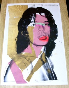 Andy Warhol (ウォーホル) Mick Jagger（ミックジャガー),2010 (mumok ウィーン 近代美術館）ドイツ製ポスター