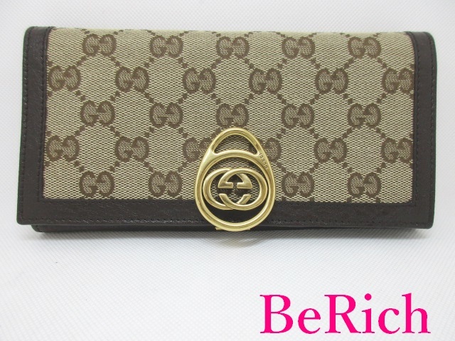 GUCCI グッチ GG レザー 二つ折り 財布 コンパクトウォレット 高級