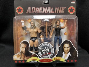 JAKKS：WWE ADRENALINE SERIES 39 トリプルH＆ステファニー （未開封品）