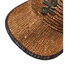 LRG Straw Hat ベースボール キャップ 59.5cm ハット ブラウン 茶 エルアールジー ビンテージ_画像3