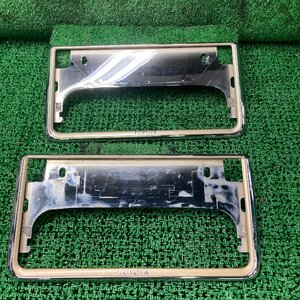 ♪♪TOYOTA トヨタ純正 サイ S AZK10 ナンバープレートフレーム 08407-00710 08407-00260 （W2891） ♪♪