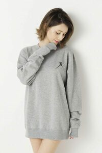 18SS【新品】☆CAROME.　カロミー：メンズ　６　トレーナーＬ　グレー　ダレノガレ明美さんブランド