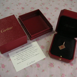 Cartier カルティエ エースオブハート チャーム PG 750 ピンクゴールド K18 ハート トランプ 2C ロゴ ネックレス ブレスレット トップの画像1