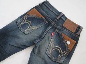 EDWIN Edwin 472XVS * W26/ waist approximately 74cm * stretch strut Denim pants jeans made in Japan 