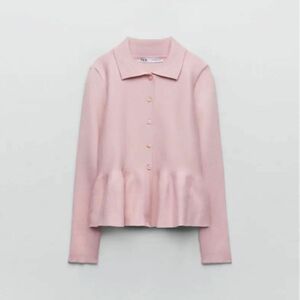 ZARA ザラ ペプラムニットカーディガン Sサイズ