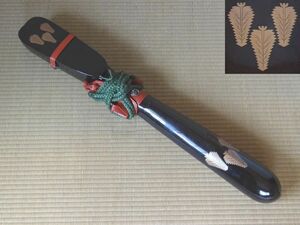  arrow tube empty . black lacquer house . go in Edo era armour armor 