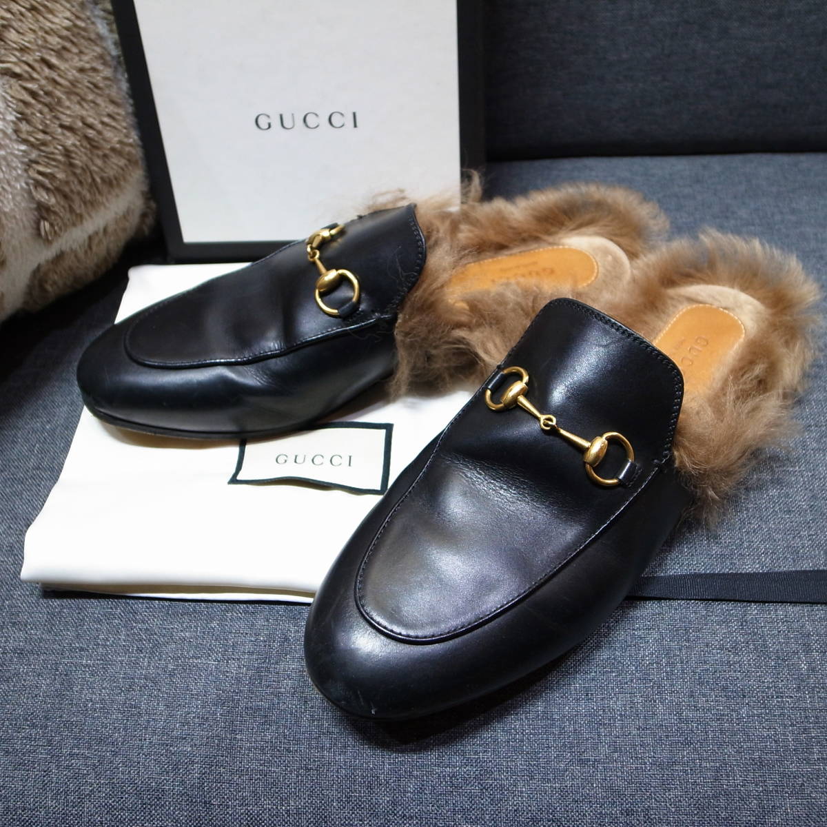 ヤフオク! -「gucci ファーサンダル」の落札相場・落札価格