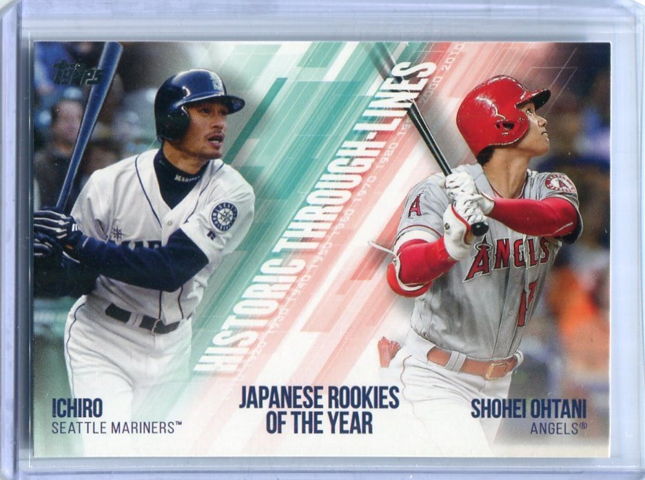 本物 激レア！イチロー ohtani ichiro topps パッチカード 大谷翔平