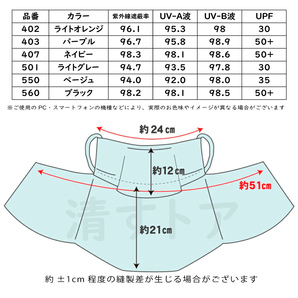 (メール便) ヤケーヌ スタンダード パープル 403 日焼け防止 UVカットマスクの画像6