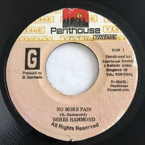 試聴 / BERES HAMMOND / NO MORE PAIN /Dickie Riddim/Penthouse/Reggae/Dancehall/big hit !!/7inch/795