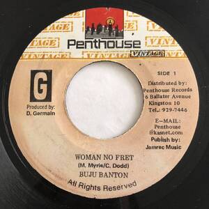 試聴 / BUJU BANTON / WOMAN NO FRET /Nanny Goat Riddim/Penthouse/Reggae/Dancehall/big hit !!/7inch/796