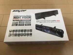 BELLOF "Bellof" NVS401 night vision drive recorder digital mirror rom and rear (before and after) 2 camera same time video recording 12V / 24V correspondence unused goods . it seems 