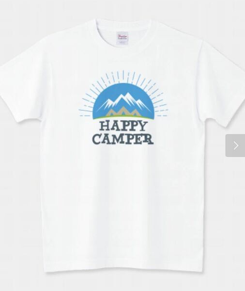 新品未使用 プリントスター HAPPY CAMPER ハッピーキャンパーTシャツ キャンプアウトドアL