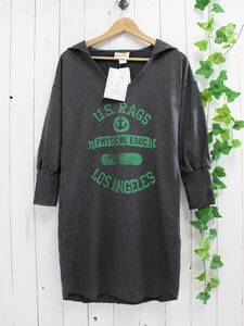 新品 USA製*US Rags*カレッジパーカー ワンピース (XS) 定価8,800円*