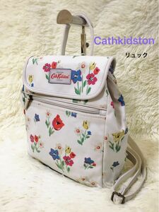 Cathkidstonキャスキッドソン　レディースキッズ　リュックサック　バックパック　ボディバッグ　マザーズバッグ　花柄白