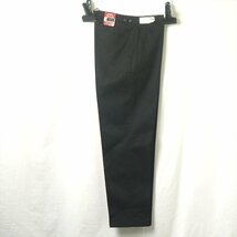 50s60s ビンテージ Levis リーバイス コットン ピケ ベルトレス パンツ スラックス 黒 デッドストック 34/31_画像6