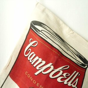 70s80s ビンテージ Canbell's SOUP プリント ランドリーバッグ 袋 デッドストック