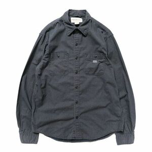 ラルフローレン デニム&サプライ 総柄 コットン ワークシャツ 長袖 (M) 濃紺 総柄 DENIM&SUPPLY