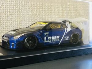 激レア！LB特注50台限定！1/43 アイドロン リバティーウォーク LB-WORKS R35 GT-R RACING SPEC キャンディーブルー 検 日産 R32 R33 R34