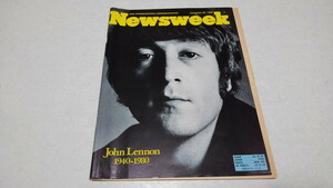 □　Newsweek　1980年12月22日号　ジョン・レノン 追悼号　JOHN LENNON　洋書雑誌　※管理番号 pa1518