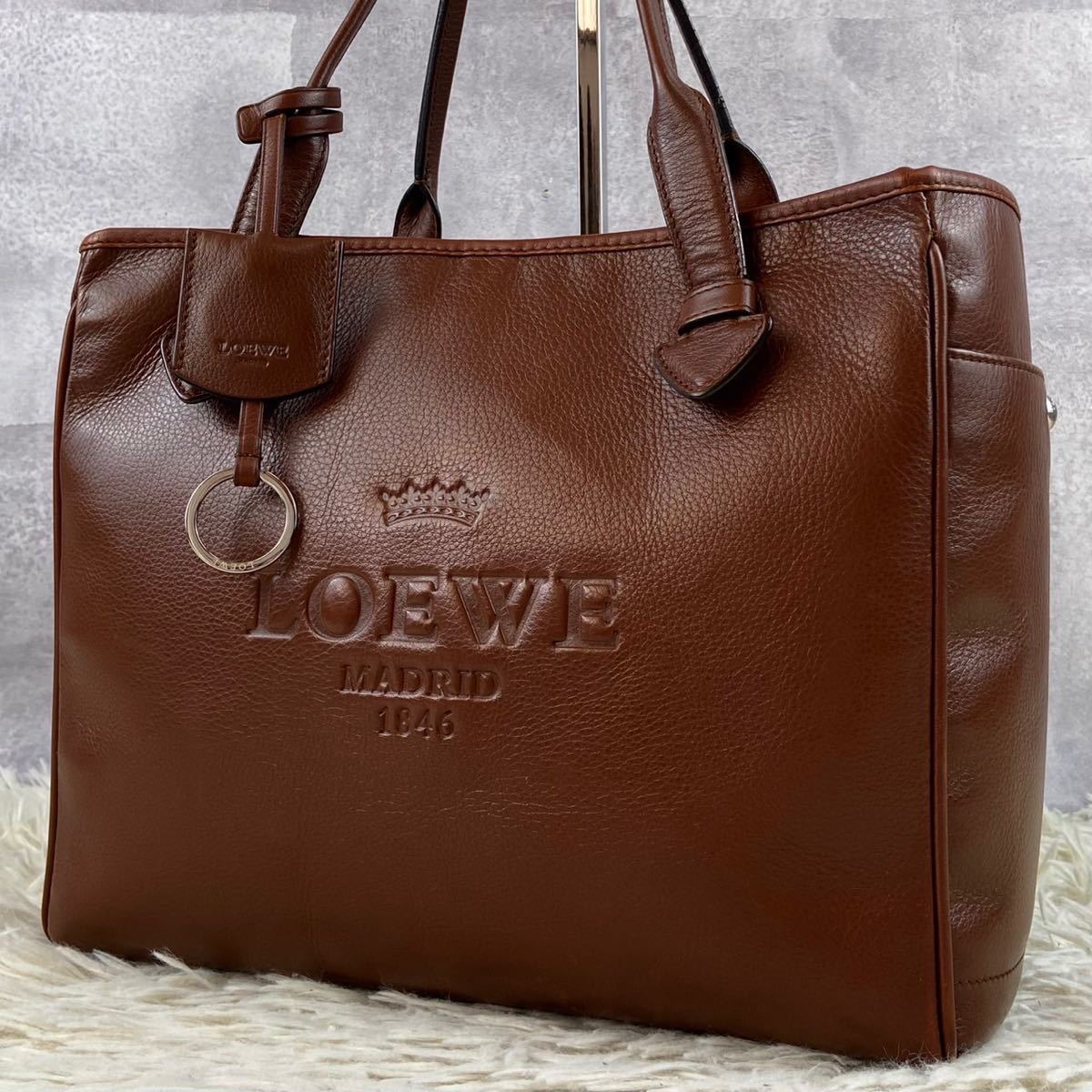 販売超高品質 【LOEWE】ハンドバッグ ヘリテージ ロゴ型押し レザー