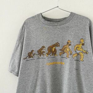 00's HOMERSAPIEN Tシャツ XL ビンテージ シンプソンズ パロディー キャラ 90's