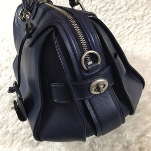 COACH コーチ エース サッチェル グラブタン 2wayハンドバッグ ショルダーベルト 革 レザー 37017の画像4