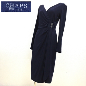 CHAPS チャップス ドレス ワンピース ストレッチ 装飾金具ビーズ レディース サイズS