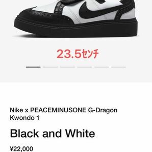 PEACEMINUSONE × Nike Kwondo 1 "Black and White" 23.5センチ