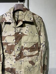 【即決】US ARMY BDU チョコチップカモ シャツジャケット 米軍 アメリカ ミリタリー 古着 デッドストック deadstock