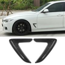 新商品 BMW 3シリーズ F30 2012-2016 スタイリング ステッカー 1ペア サイド エアベント カバー トリム フェンダー_画像2