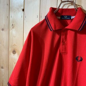 [KWT3578] FRED PERRY ポロシャツ メンズ レッド ポス