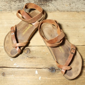 BIRKENSTOCK ビルケンシュトック サンダル 26.5cm レギュラー ドイツ製 ブラウン ヨーロッパ古着