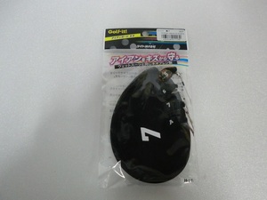 ライト ヘッドカバー アイアンガード ネオ オーバーサイズ 単品 黒7(新品)(即納)