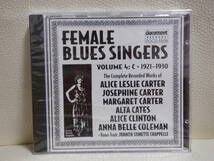 [CD] FEMALE BLUES SINGERS / VOL.4:C 1921-1930_画像1