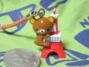 * Rilakkuma Tokyo tower strap red new goods Tokyo . bear sun X 