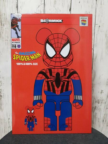 ★送料無料★未使用品/BE@RBRICK/SPIDER-MAN/BEN REILLY/100%&400%/フィギュア/スパイダーマン