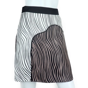 新品未使用展示品 3.1 Phillip Lim 3.1フィリップリム スカート 表記0 シルク ホワイト ピンク ブラック 縞模様 スカート【本物保証】